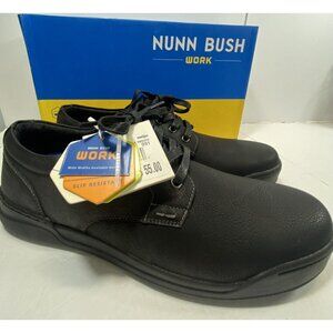 Men's Nunn Bush, Tour Work Plain Toe Oxford 84972-005 Black Mesh Synthetic